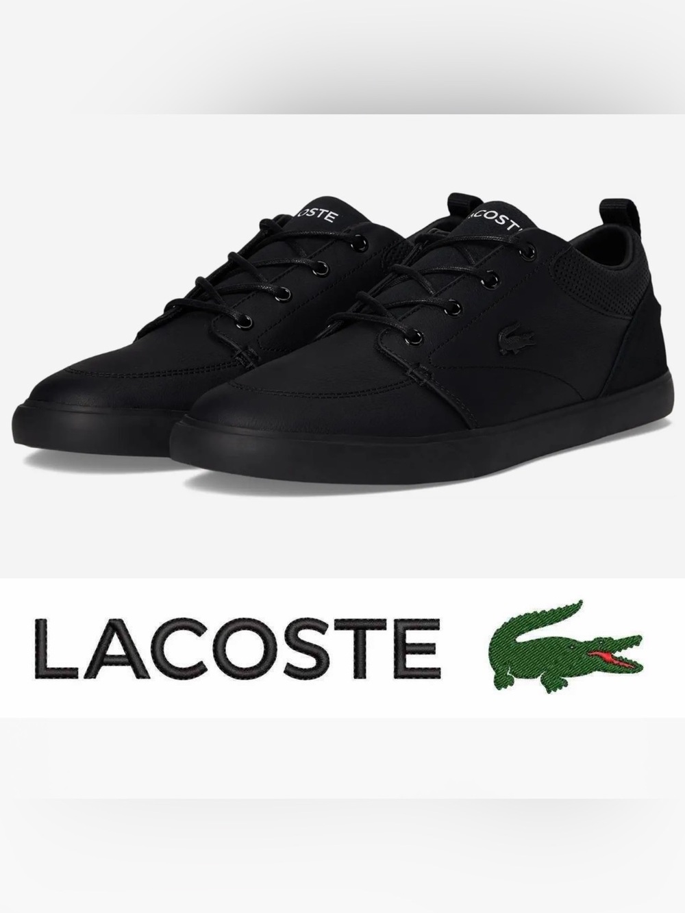 Nike Men's Black Low-Top Lace-Up Bayliss Leather Sneakers